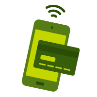Paying for your everyday items just got easier, and more secure. digital wallet icon